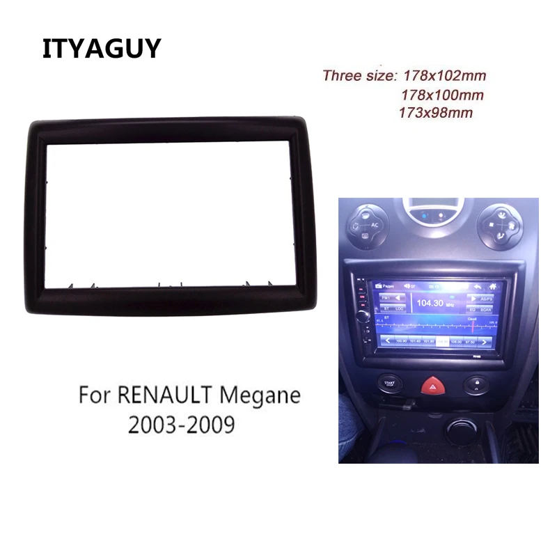 ITYAGUY двойной Din радио фасции для RENAULT Megane 2003-2009 адаптер CD отделка панель стерео интерфейс радио монтажный комплект