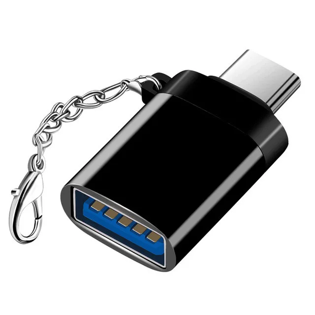 Черный А. С USB C к USB 3,0 OTG Кабель-адаптер для type C samsung Galaxy S9 S8 Plus Note 8 LG huawei Xiaomi 6 OnePlus 6 Moto htc MacBook - Цвет: Черный