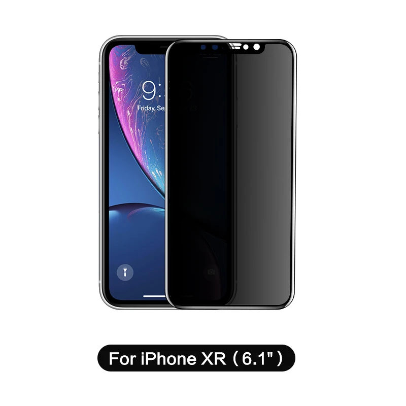 For iPhone XR Black Защита экрана SmartDevil для iphone 7 закаленное стекло для iphone 7 8 Plus X Xr Xs max пленка защитная крышка - Цвет: For iPhone XR Black
