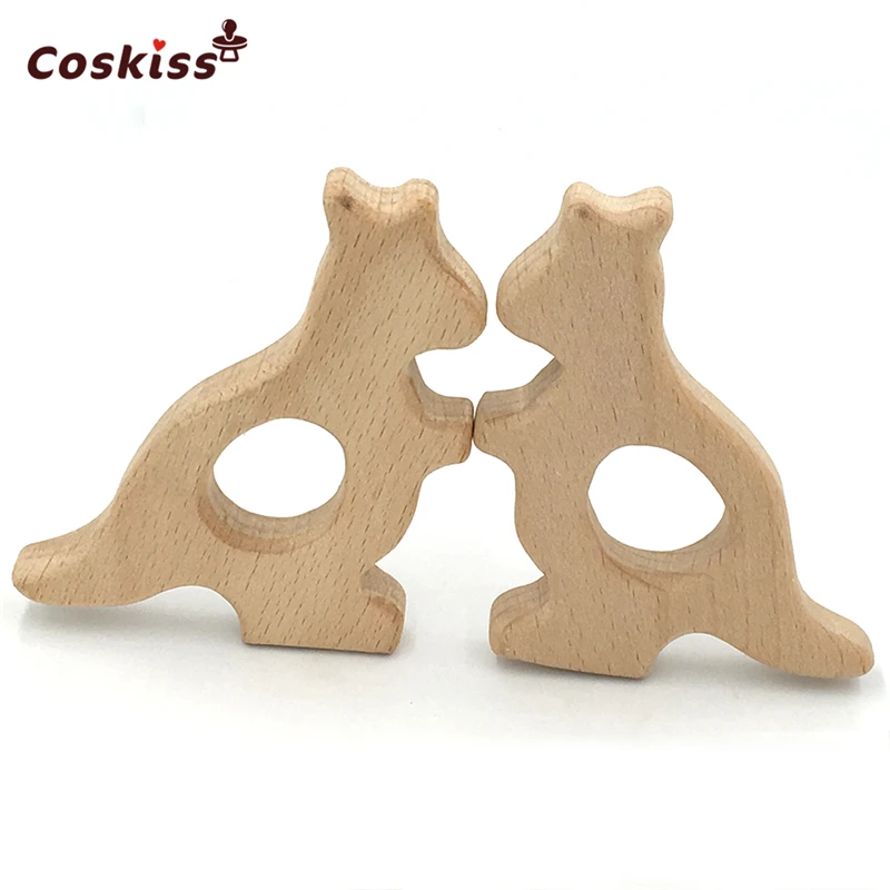 Деревянный Прорезыватель кенгуру из бука|baby teether|baby teether woodteether baby |