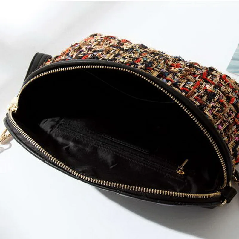 Gradosoo многофункциональная твидовая вязаная клетчатая поясная сумка новые