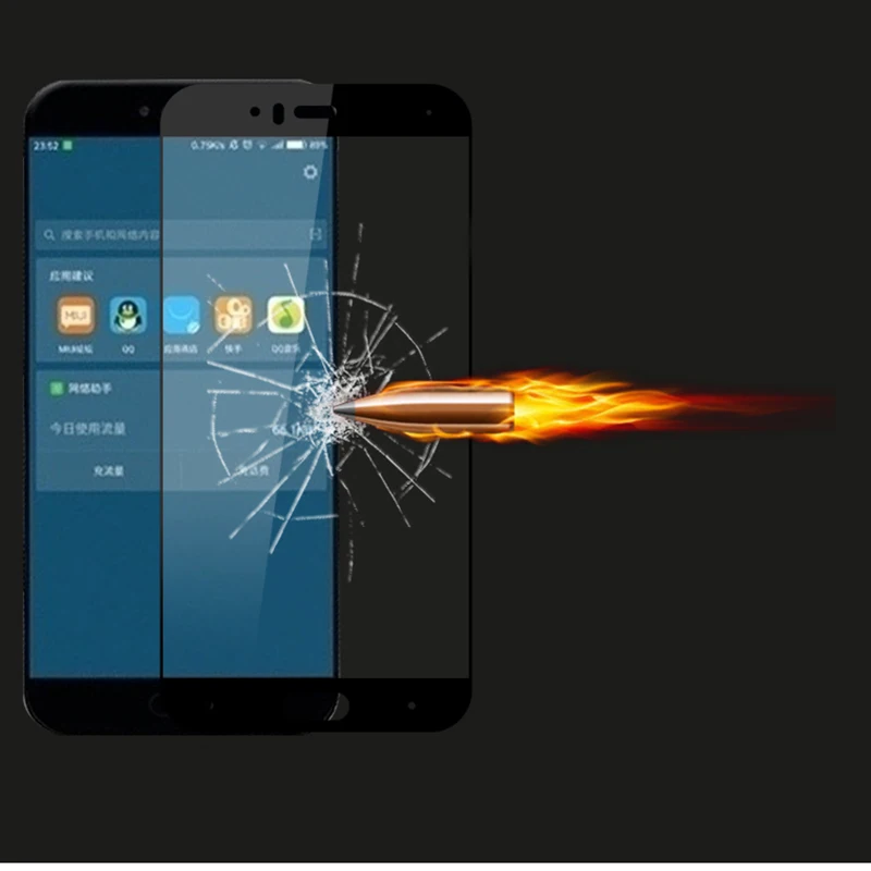 10 шт./лот 9 H полный экран закаленное стекло для Xiaomi Mi 6 защитная пленка 0.26 мм Для