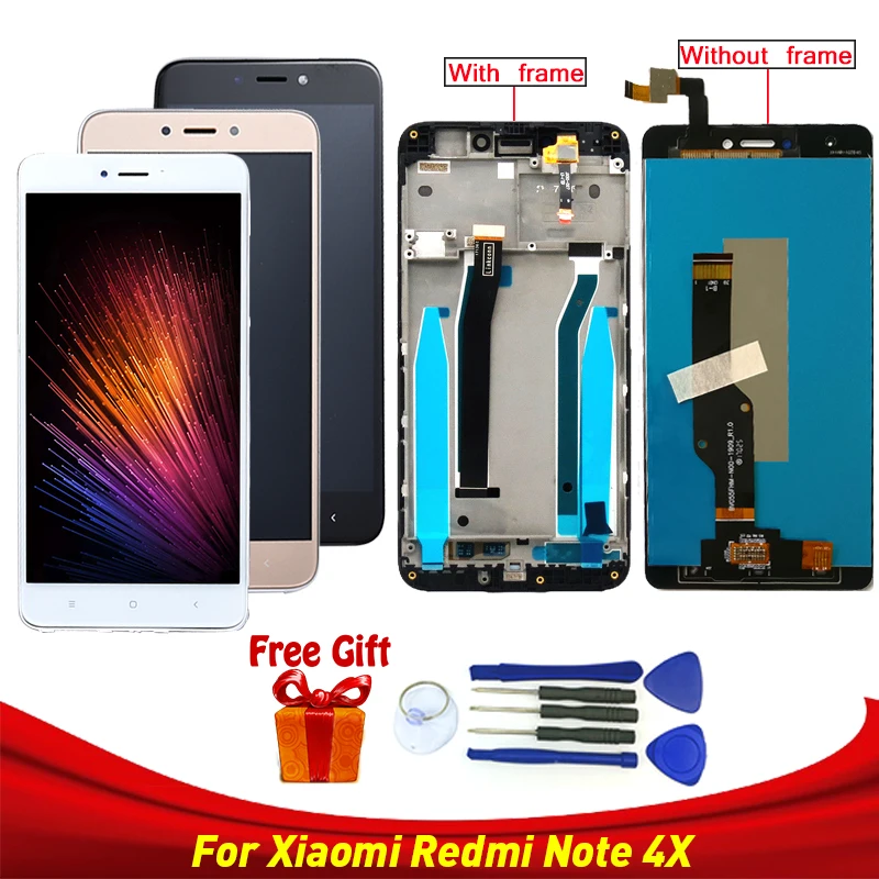 ЖК дисплей с сенсорным экраном для Xiaomi Redmi Note 4X Global замена 4 (Snapdragon 625)