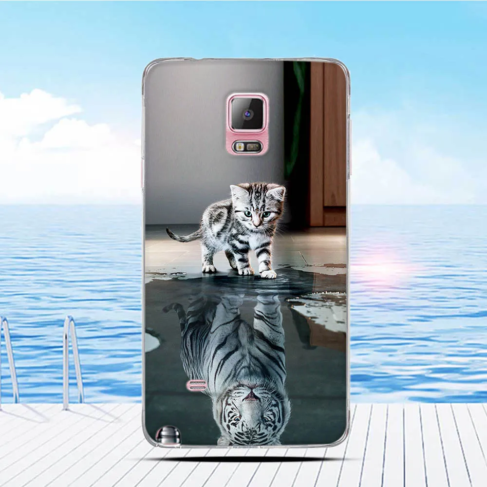 Чехол для Samsung Galaxy Note 4 Note4 N9100 рельефная задняя крышка с 3D рисунком мягкий