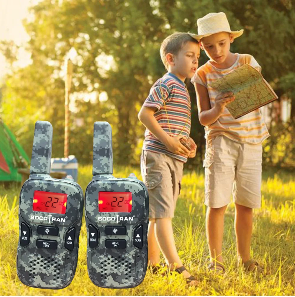 Kids Walkie Talkies 22 Channels FRS/GMRS UHF mini Walkie Talkie for Kids 2 Way Radio 3 Miles with Flashlight Gifts for Chiildren