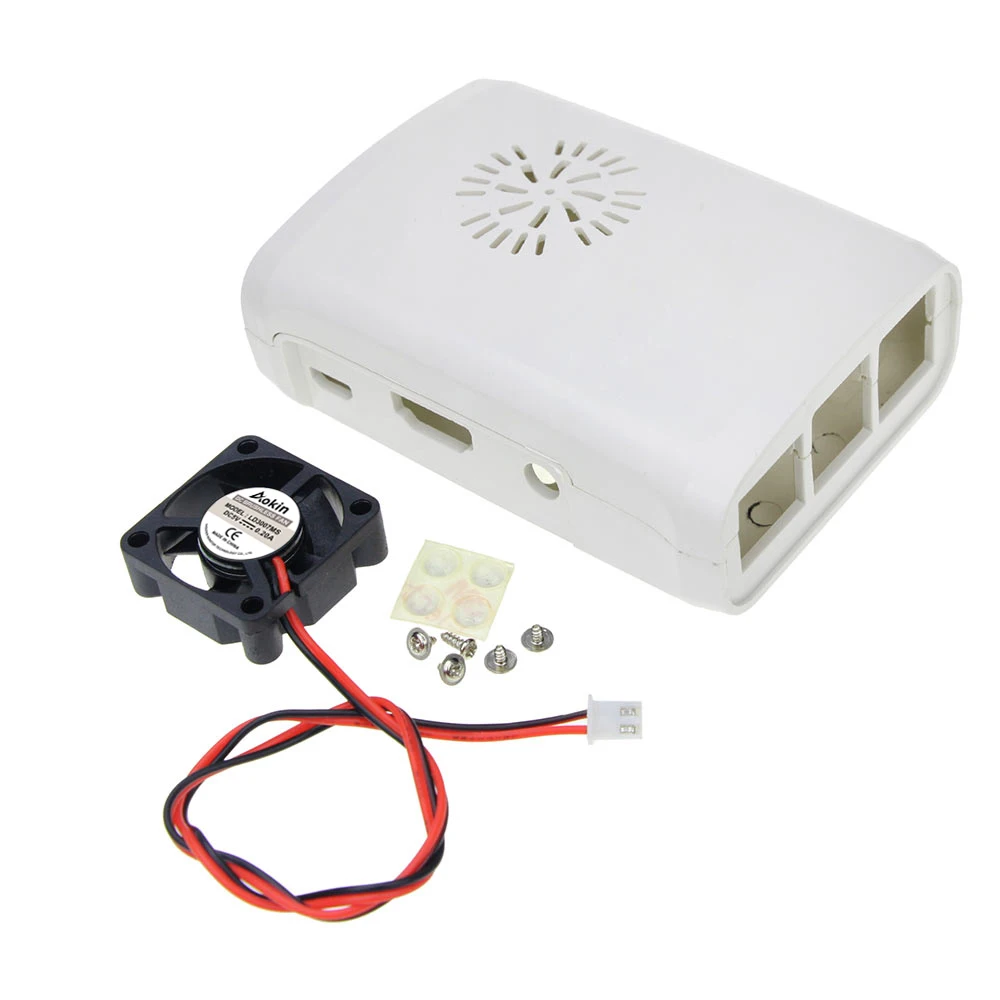 Для Raspberry Pi 2/3 чехол с охлаждающим вентилятором для Raspberry Pi Модель B Plus+ закрытый прозрачный чехол