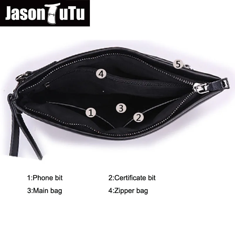 JASON TUTU Brand Vintage Clutch Men bag Good quality PU leather Clutches Phone Holding purse 15-25 days to Moscow B495 |
