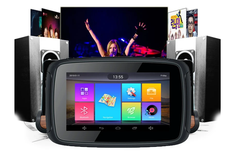 IatuGo 5 дюймов мотоцикл gps мото навигация Android gps мотоцикл емкостный четырехъядерный Wifi Bluetooth Водонепроницаемый IPX7 FM