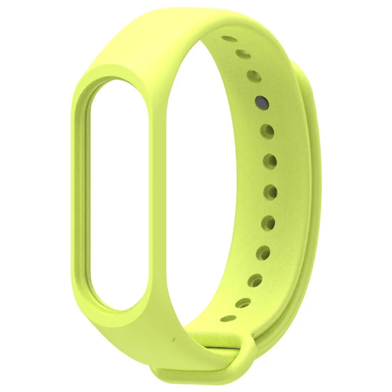 Mi jobs mi Band 3 ремешок силиконовый ремешок для Xiaomi mi ремешок 3 ремешок для браслета mi Band 3 красочные браслеты Смарт-браслет mi band 3 - Цвет: Grass green