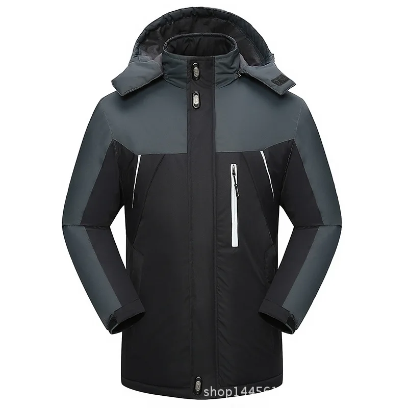 M-5XL 2019 Модная брендовая зимняя куртка для мужчин с капюшоном теплое утепленное