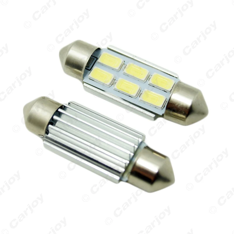 LEEWA 2 шт. 12VDC автомобильный белый 36 мм/39 мм/41 мм 3 ватт 240lm 6SMD 5630 LED гирлянда купол