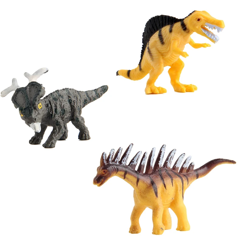 

12pcs Mini Dinosaur Toy Plastic Jurassic Play Dinosaur Model Action & Figures Best Gift for Boys toys for children