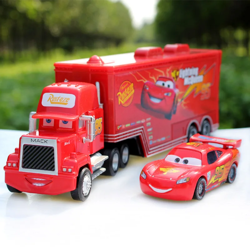 2 шт. Disney машинок пиксара и с рисунками из мультфильма Тачки игрушки Lightning McQueen