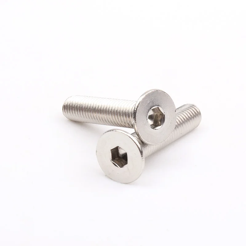 50pcs DIN7991 M6*30 Hex Socket Machine Screw Flat Countersunk Head Screws Bolt 304 Stainless steel A2-70 M6X30mm Bolts | Обустройство