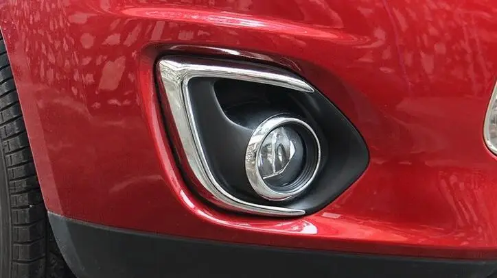 4 шт. декоративные крышки для передних противотуманных фар Mitsubishi ASX 2011 2013|abs chrome|cover