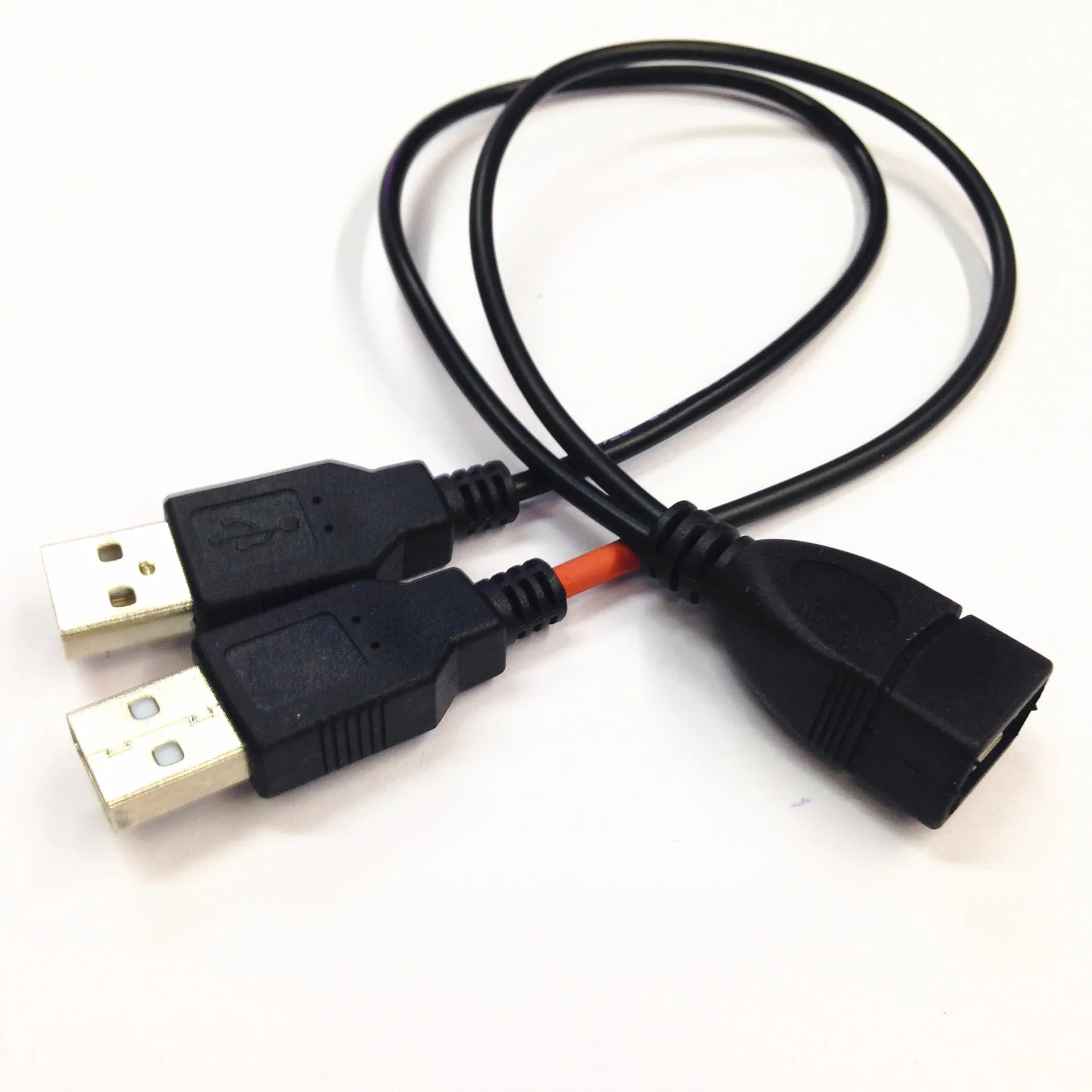 USB 2 0 A гнездовой разъем к двойным гнезду Y сплиттер концентратор адаптер кабель |