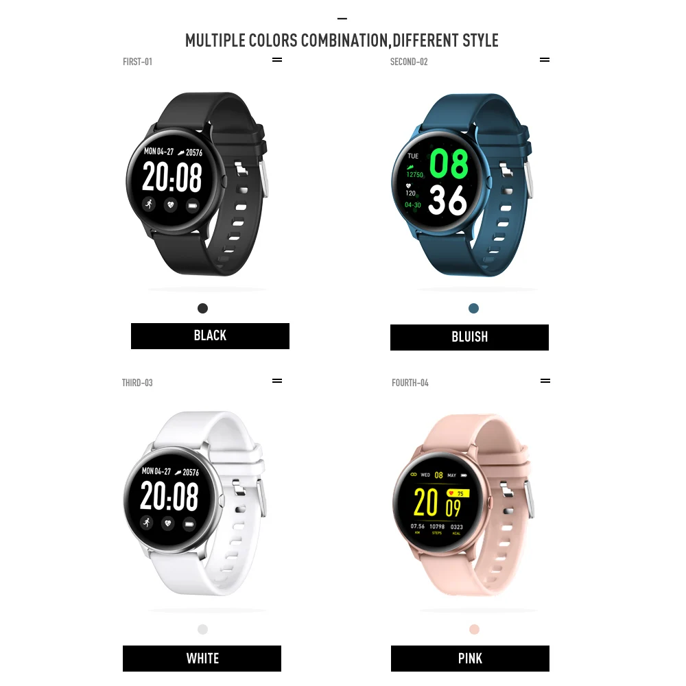 

KW19 Smart Watch Women Heart Rate Monitor Blood Pressure Smartwatch Waterproof Men Sport Watch Fitness Tracker Smart Bracelet