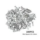 100 шт., соединительные клеммы для быстрого подключения, 0,5-1, 5 мм2