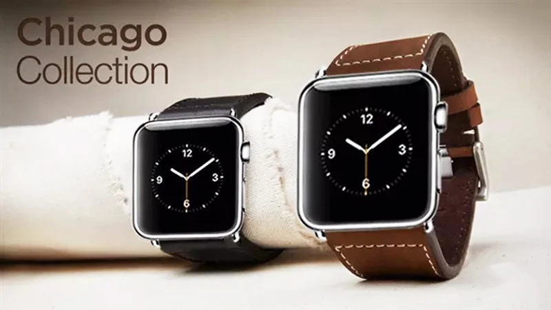 URVOI ремешок для apple watch 1 2 3 4 ремень наручный iWatch Чикаго Коллекция натуральная кожа