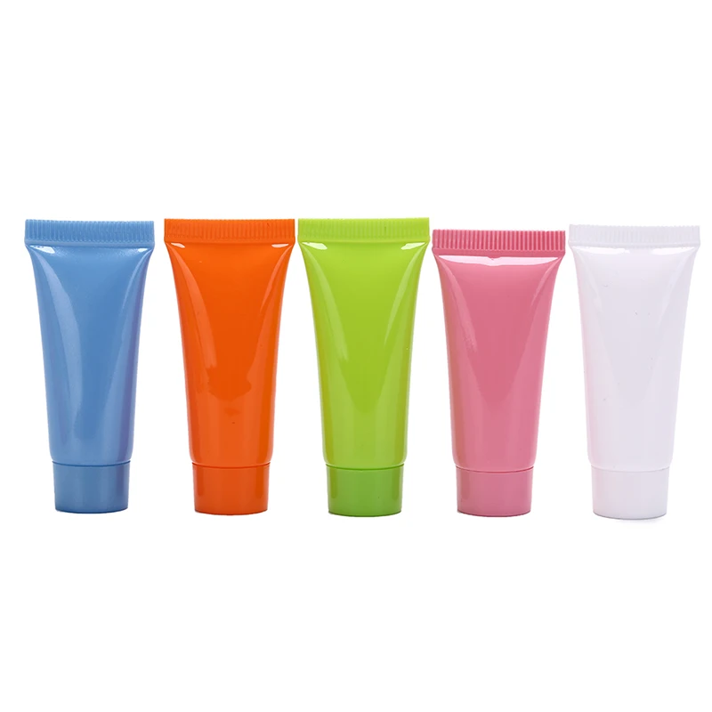 5pcs 5ml Empty Makeup squeeze tube Refilable Bottles Emulsion Cream Packaging Cosmetic Soft Tube plastic Lotion Containers | Красота и