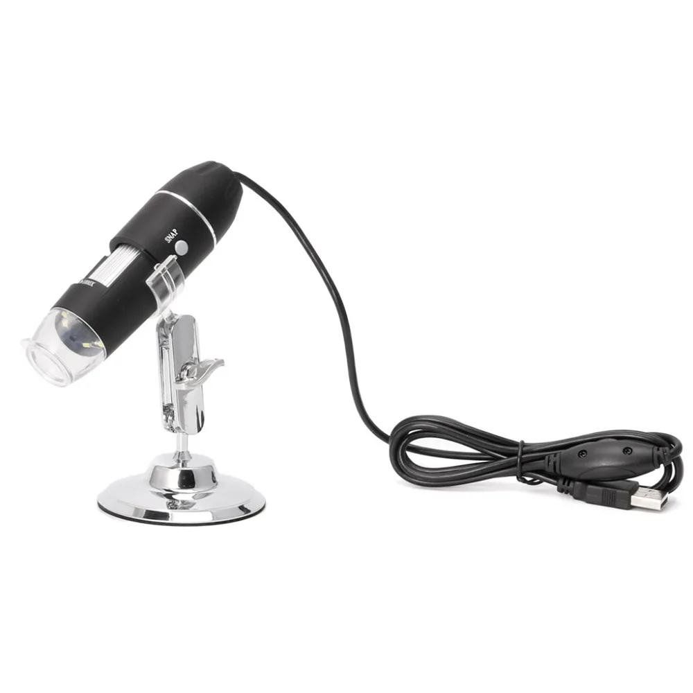 1600X USB цифровой микроскоп камера эндоскоп 8LED лупа с металлической