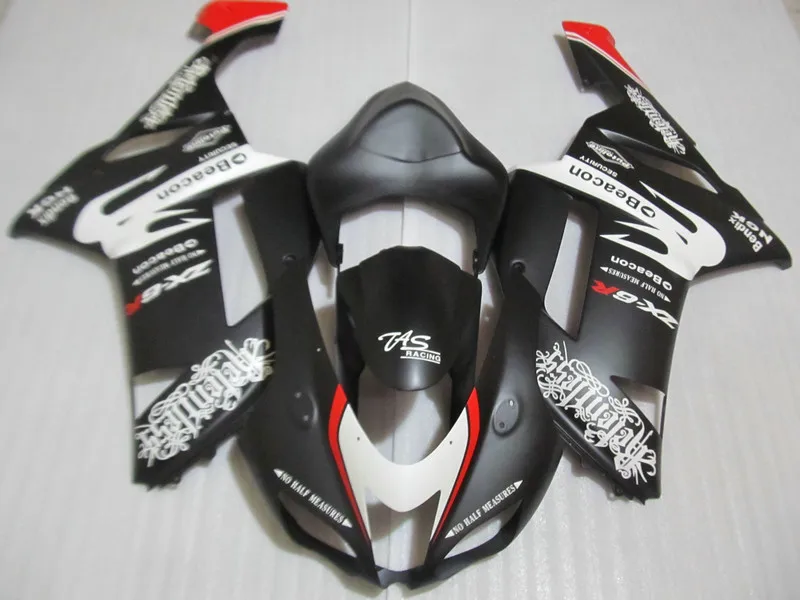 Набор обтекателей для мотоциклов KAWASAKI ZX6R 636 07 08 ZX 6R 2007 2008 zx6r белый матовый черный