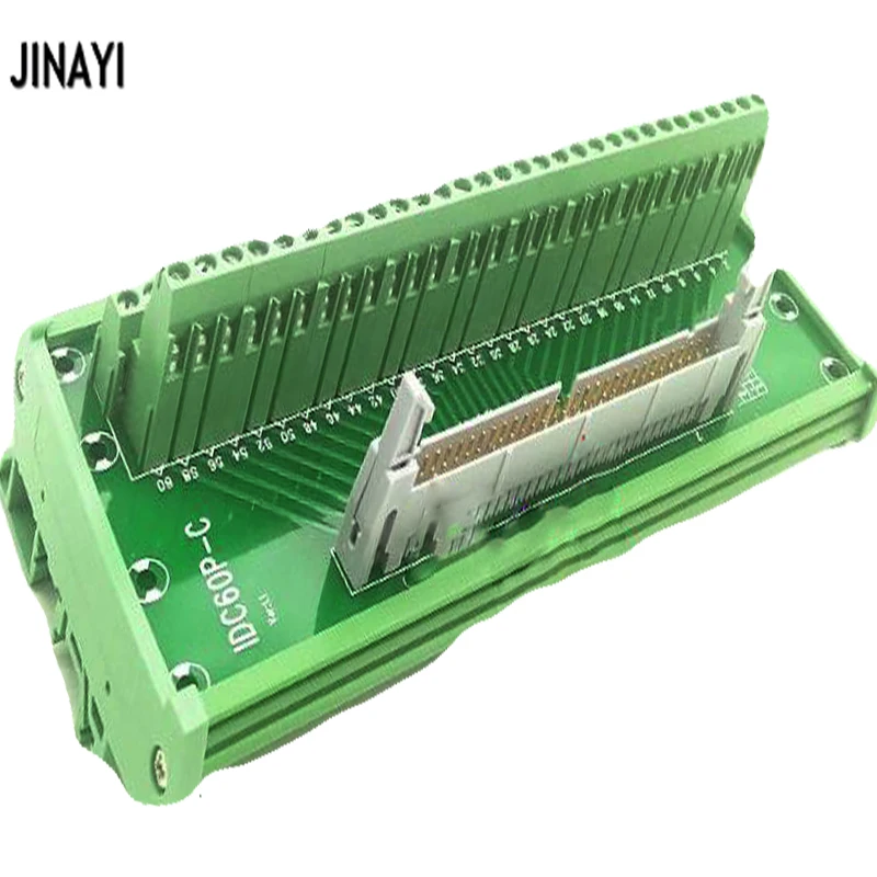 IDC60P IDC 60 контактный штыревой клеммный блок Breakout PLC релейные клеммы din рейка