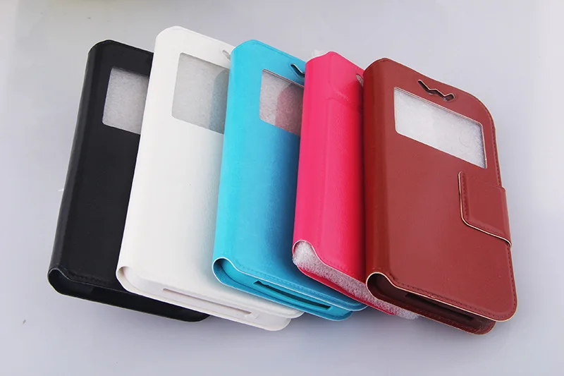 Универсальный флип-чехол из силикона и ТПУ кожаный чехол для iPhone 6 6S Plus с окошком