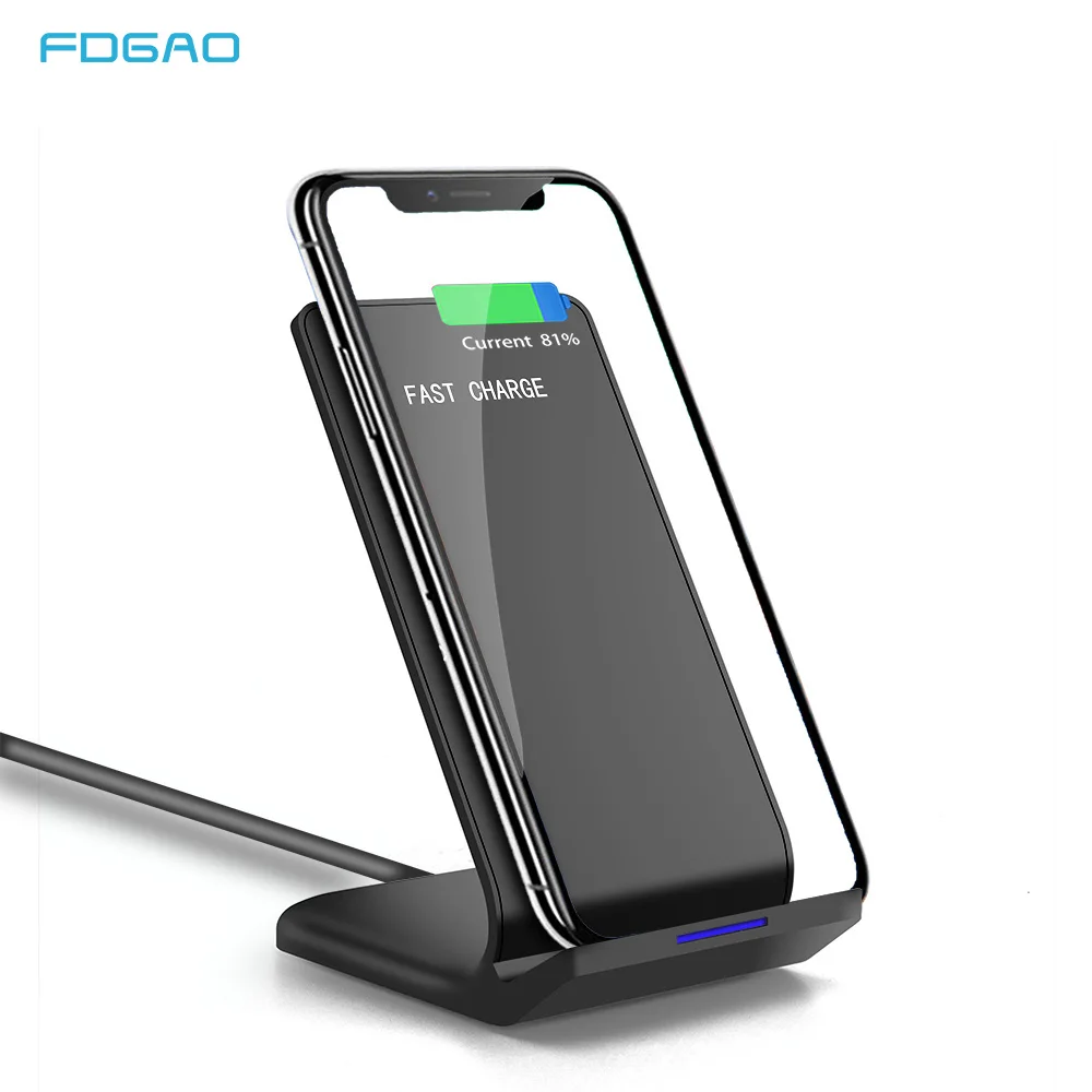 Беспроводное зарядное устройство FDGAO 10 Вт Qi для iPhone XS Max XR X 8 11 быстрая зарядка 3 0