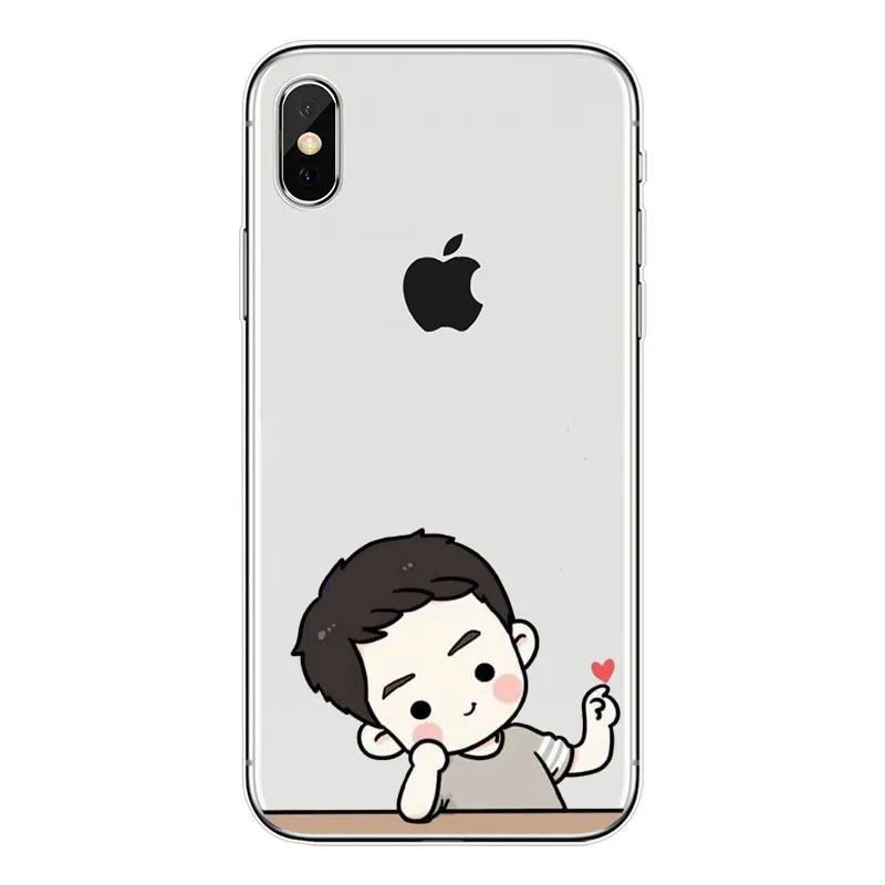 Корейский драма потомки солнца ТПУ чехлы кожа для iPhone X 8 7 6 6S Plus 5S 5C SE прозрачный