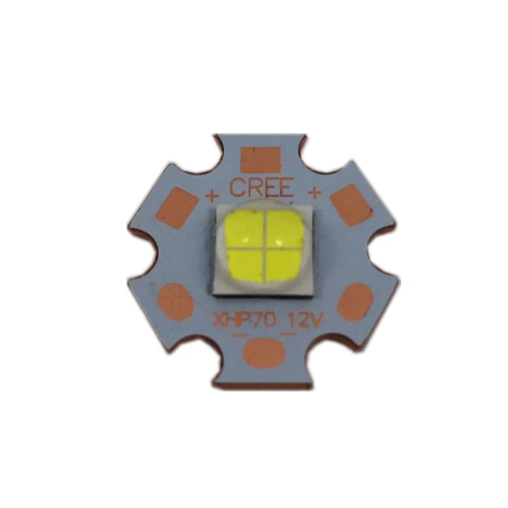 2 шт. CREE XHP70 30 Вт LED 4022LM 6 в/12 в четыре чипа Сварка 16 20 мм Медь pcb ультра высокая
