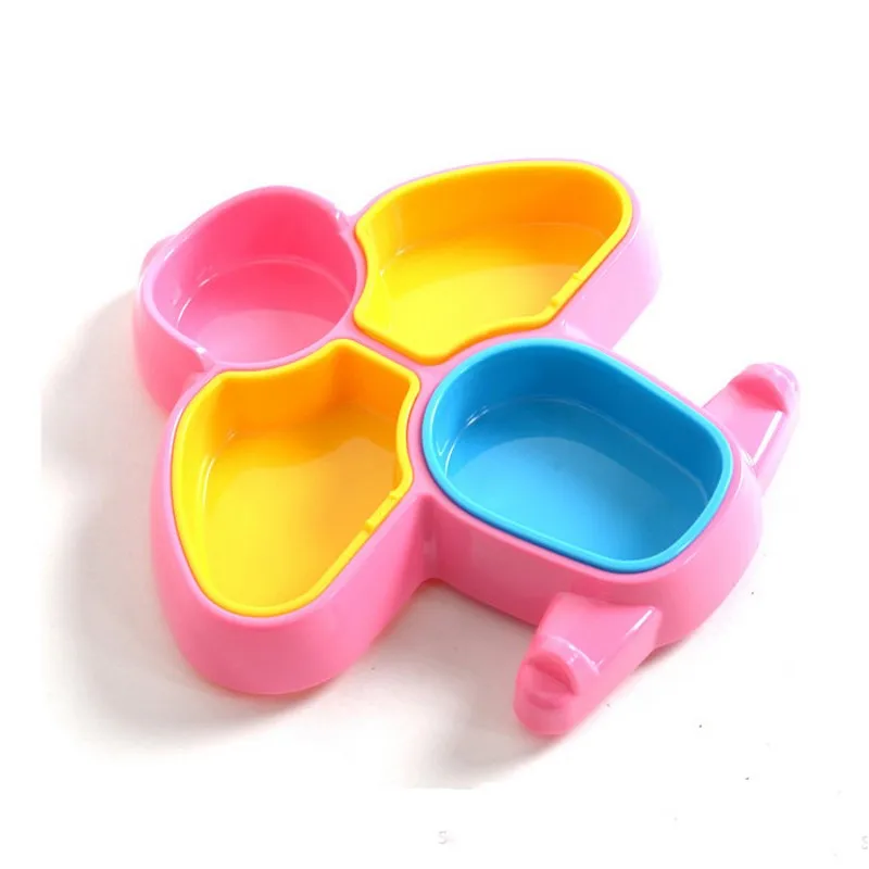 Детская посуда с мультипликационным самолетом несколько отдельных тарелок для