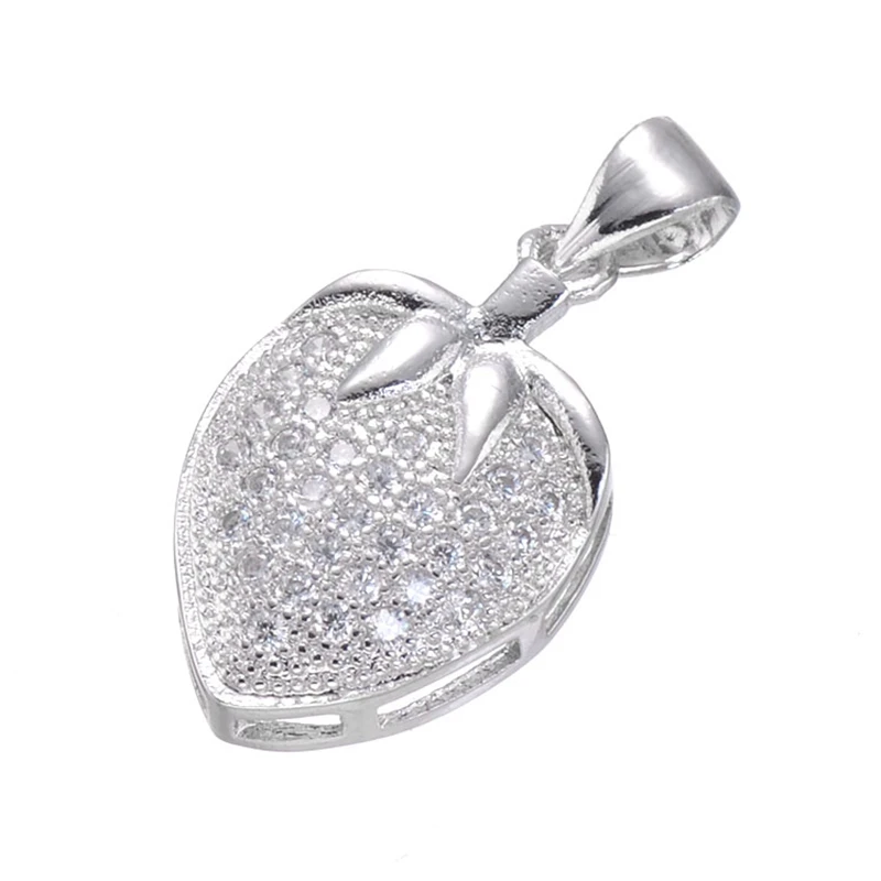 Медные Подвески в виде клубники для изготовления браслетов и ожерелий|supplies for