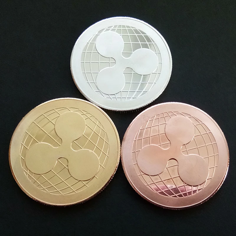 Горячая Распродажа монета рябь памятная круглая криптовалюта плакированная