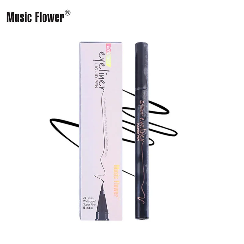 Music Flower звезд глаза Стойкая подводка для глаз Цвет богатый полный макияжа Уход