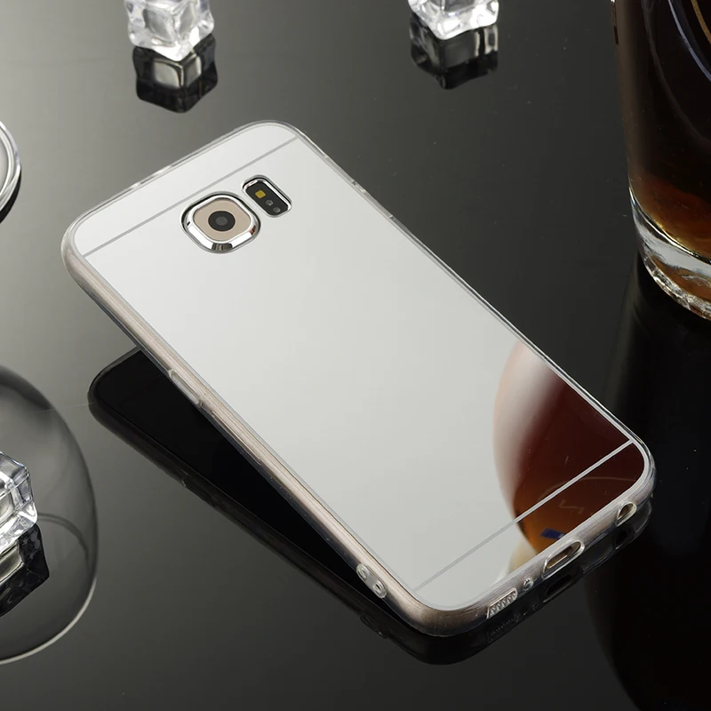 Для Samsung Galaxy S6 Зеркало чехол ТПУ Мягкая задняя крышка для g9200 Чехол сотовый