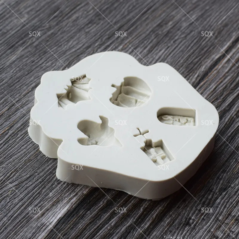 Хэллоуин силиконовая форма для шоколада выпечки прессформы инструменты