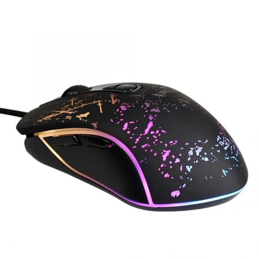 Игровая мышь 6 клавиш цветная RGB Проводная Конкурентная оптика игровая макро