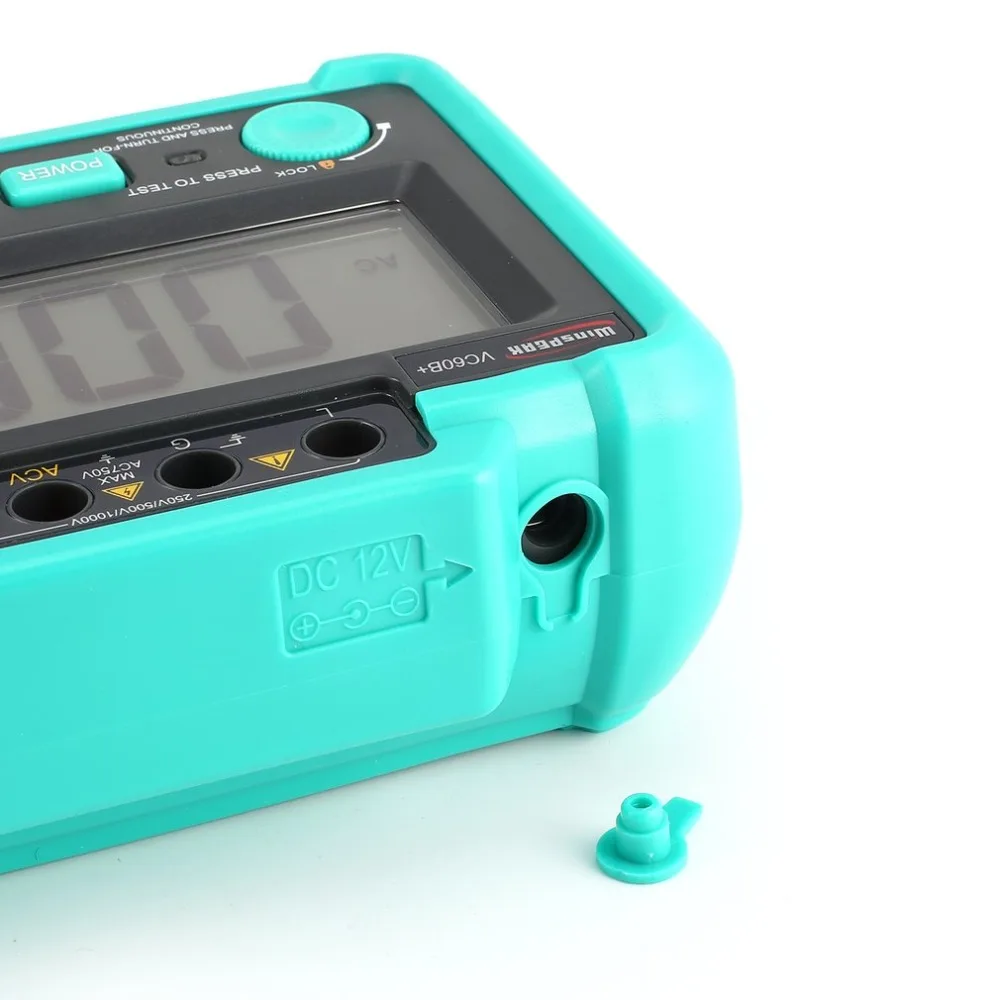VC60B+ 1000V Digital Auto Range Insulation Resistance Meter Tester Megohmmeter Megger High Voltage LED Indication 1999 Counts |