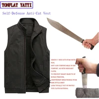 winter tactics stab resistant cut plus velvet large size vest bodyguard self defense self defense to prevent accidental injury