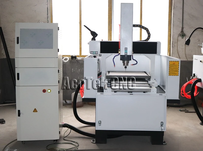 Полу закрытый сверхмощный стальной структуры Мини 6060 cnc Металла