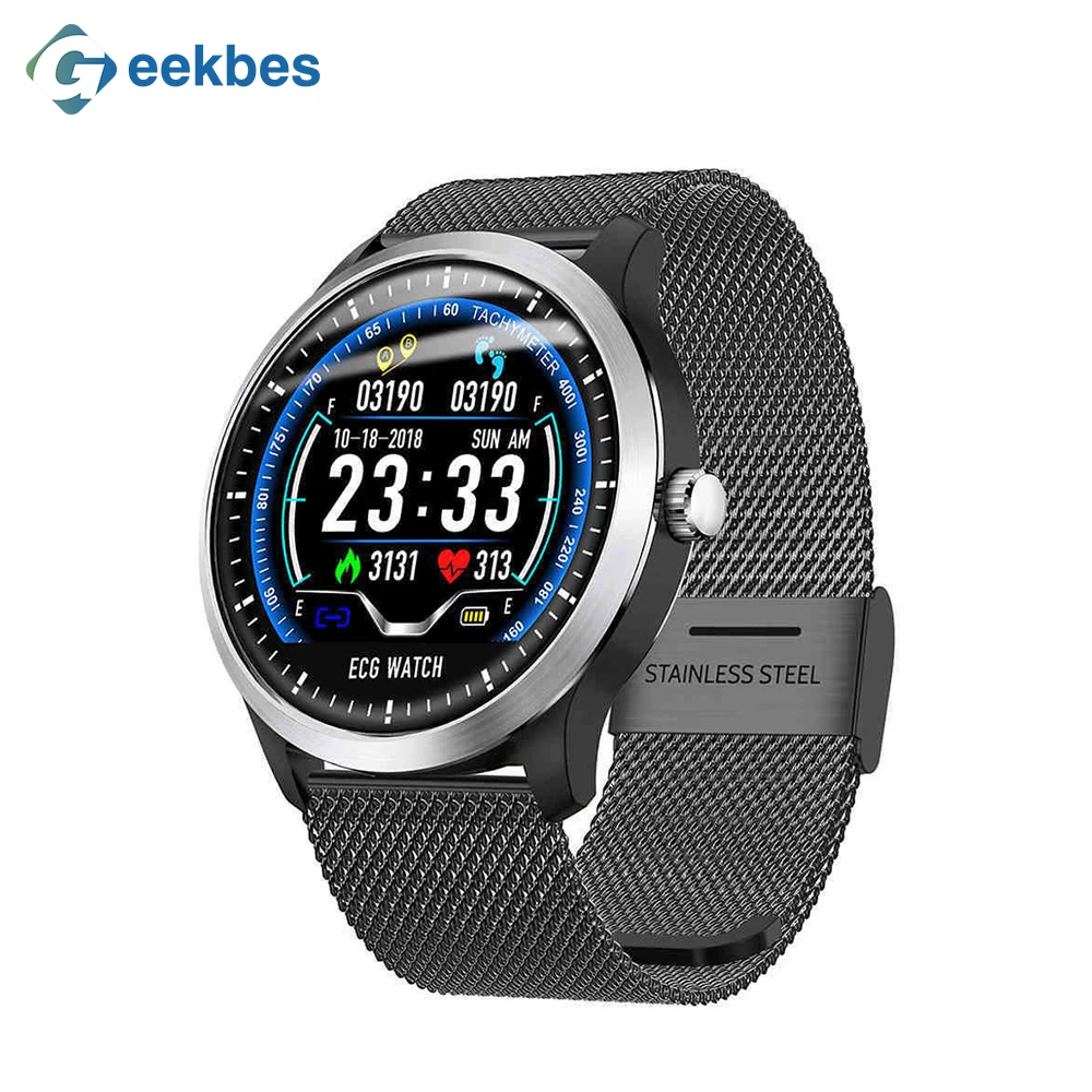 Geekbes WR4 Смарт часы для мужчин ЭКГ PPG Smartwatch С электрокардиограммой дисплей Холтер