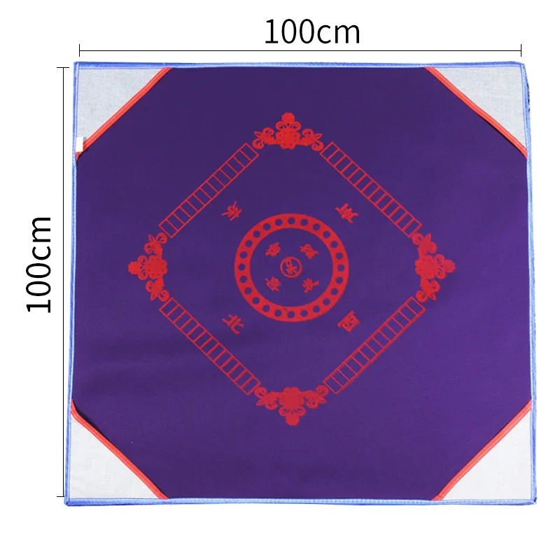 blue purple 100cm Утолщенный бесшумный нескользящий водонепроницаемый Настольный коврик для игры в покер маджонг прочный домашний игровой Настольный коврик - Цвет: blue purple 100cm
