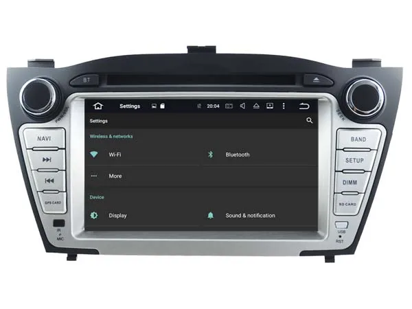 Для HYUNDAI TUCSON ix35 2009-2013 (низкий) Android 8 0 автомобильный dvd-плеер Восьмиядерный (8 ядер) 4G