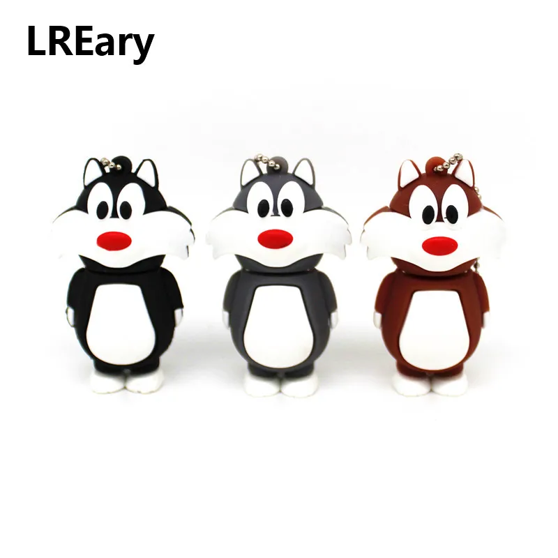

Classic cartoon Sylvester cat usb flash drive disk memory stick Pen drive mini PC gift pendrive 4gb 8gb 16gb 32gb tiger