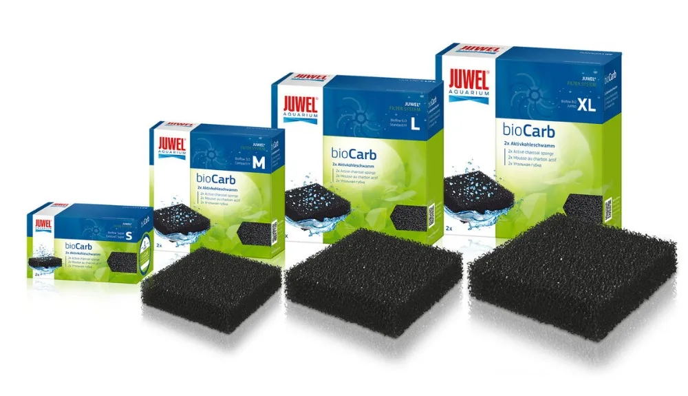 Juwel bioCarb углеродная губка черный хлопковый фильтр для аквариума. Биохимический из