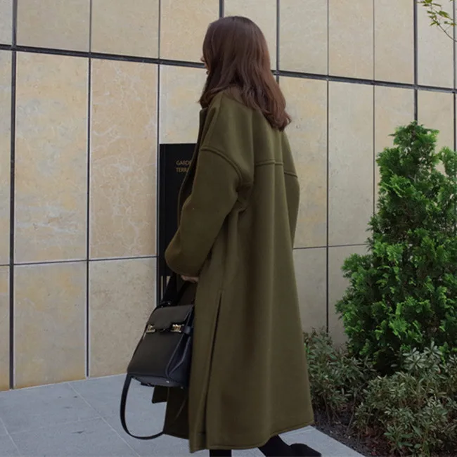 Очень длинное утепленное теплое шерстяное зимнее пальто верхняя одежда для