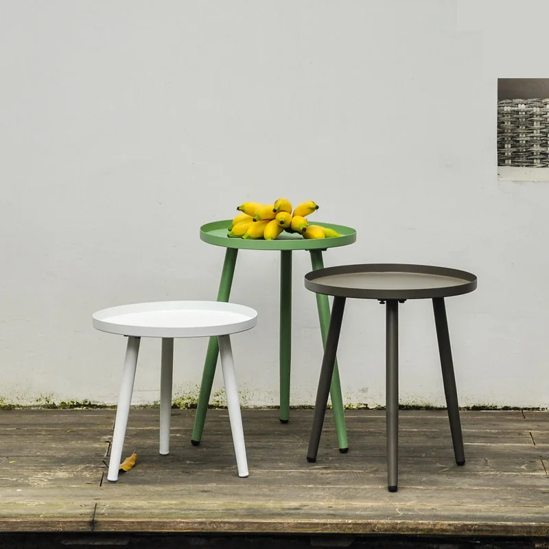 Nordic Round Small Coffee Table Office Display Creative Side Simple Modern Living Room Sofa Balcony |