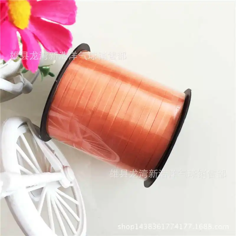 Orange 1 х воздушные шары лента фольга атласная завивка DIY Для Свадебные украшения для дня рождения ленты 250 ярдов праздничные вечерние поставки - Цвет: Orange