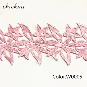 W0005 CHICKNIT 5 ярдов множество цветов Вышитые водорастворимые кружева отделка для шитья adress аксессуары DZ1 - Цвет: W0005